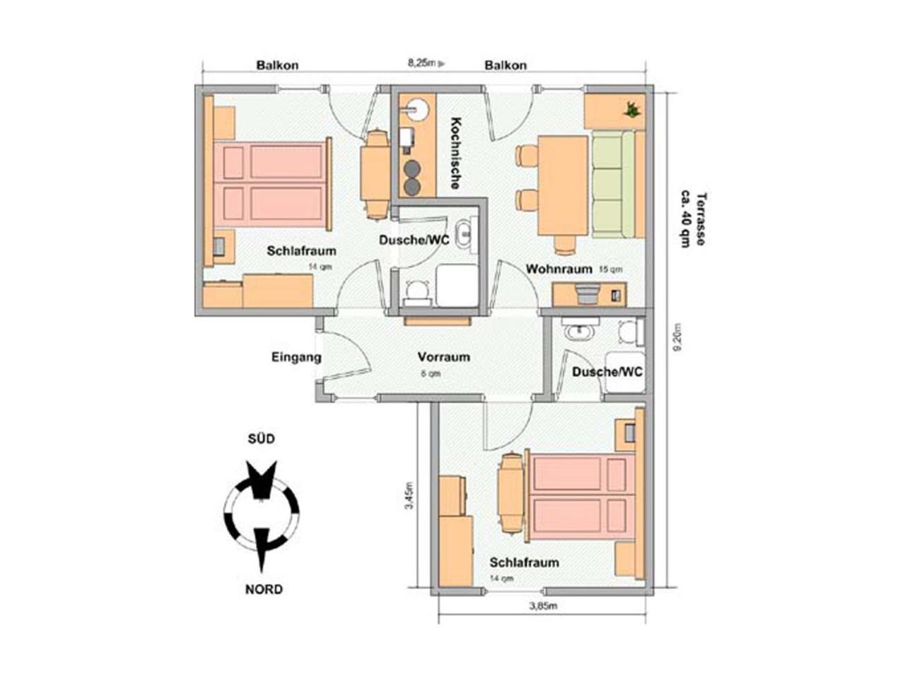 レルモースHaus Enzianアパートメント エクステリア 写真